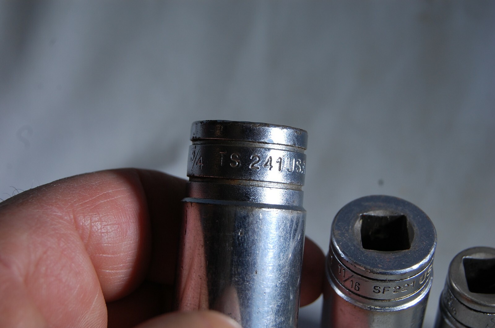 SNAP ON Sockets 3/8″ Drive-SF221 11/16, SF161 & SFS161 1/2- 1/2″ Drive TS241 3/4
