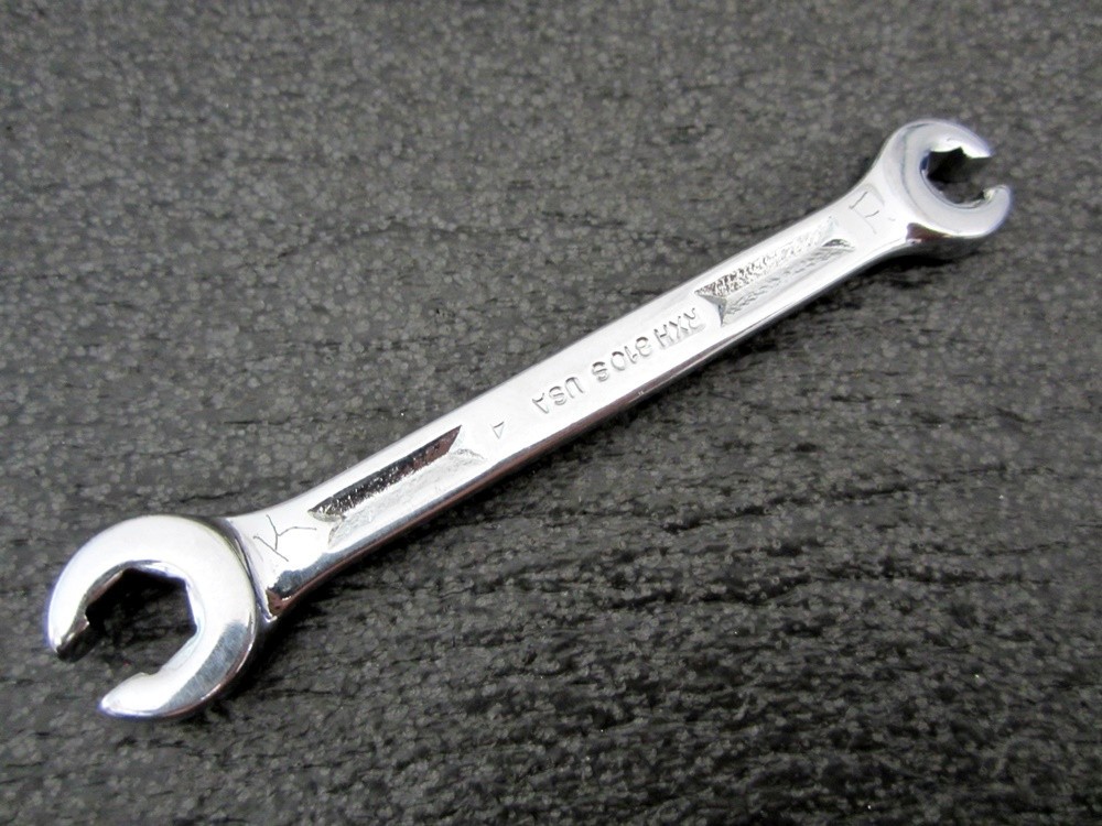 Vintage Snap-on 1/4″ x 5/16″ Flare Line Wrench RXH810S Underline USA 🇺🇸
