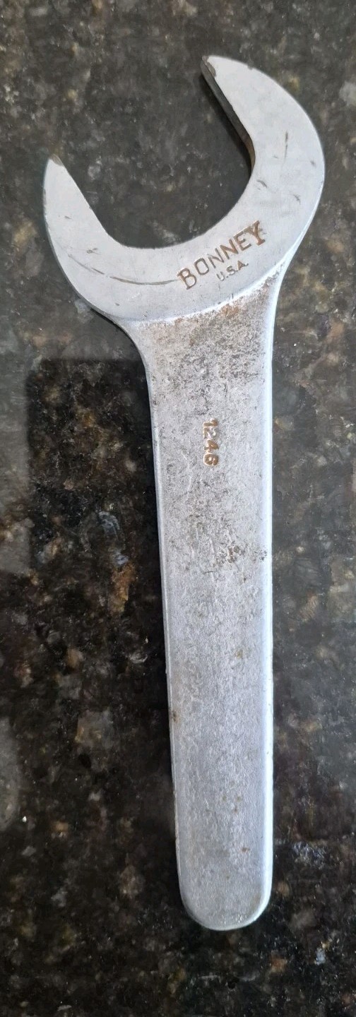 Bonney 1-7/16″ Open End Wrench 1246 – First Edition Letters – Vintage