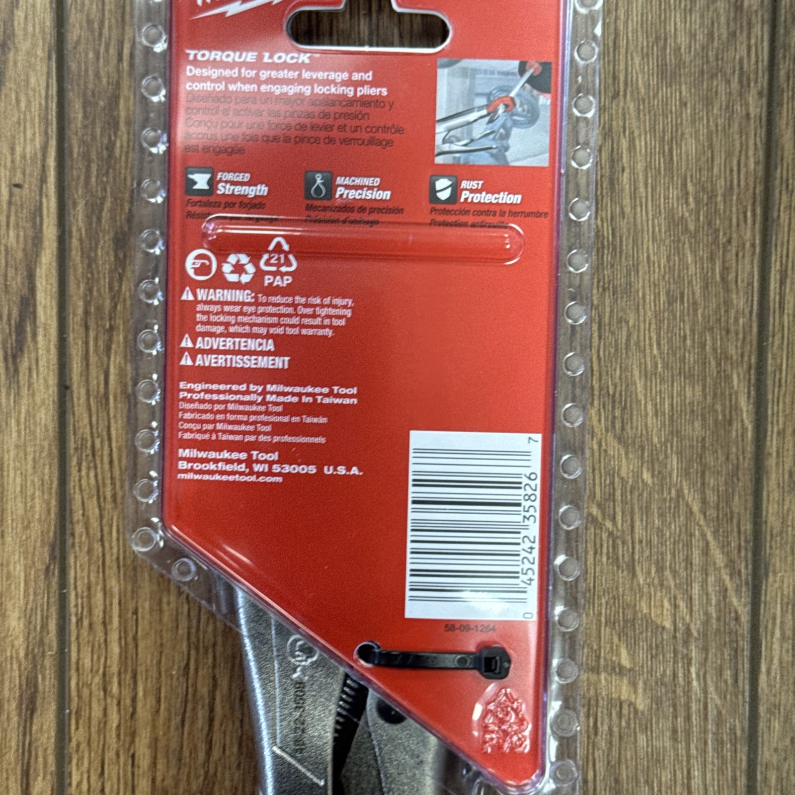 Milwaukee 48-22-3509 – 9″ Inch «Torque Lock» Long Nose Locking Pliers