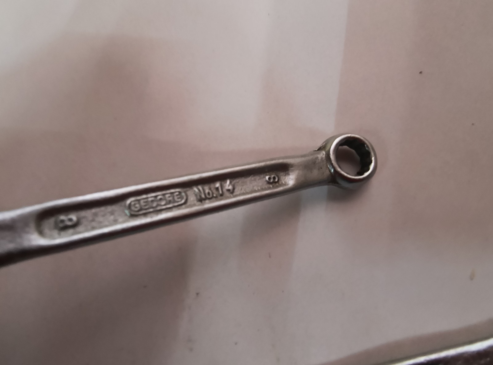 4 Vintage Gedore No. 14 Combination Metric Wrenches 8mm 10mm 14mm 17mm