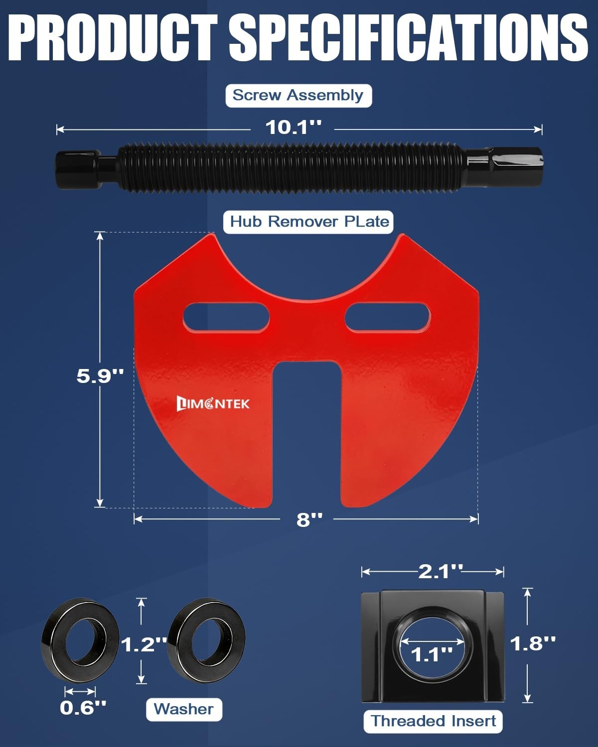 Wheel Bearing Removal Tool Kit | Wheel Hub Bearing Puller with Carrying Case for