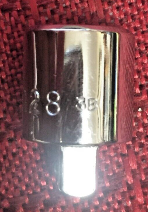 Mac Tool A128 Chrome Short Socket Adapter 3/8 to 1″dr 6pt 1″L USA Good 9.5/10