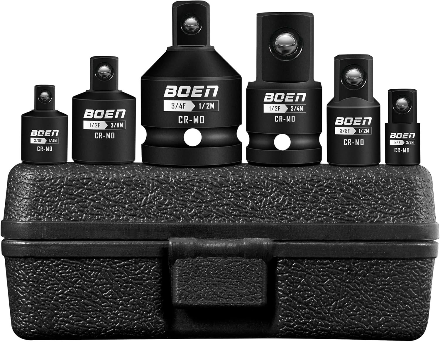 CR-MO Impact Socket Adapter Set, 6 Pieces