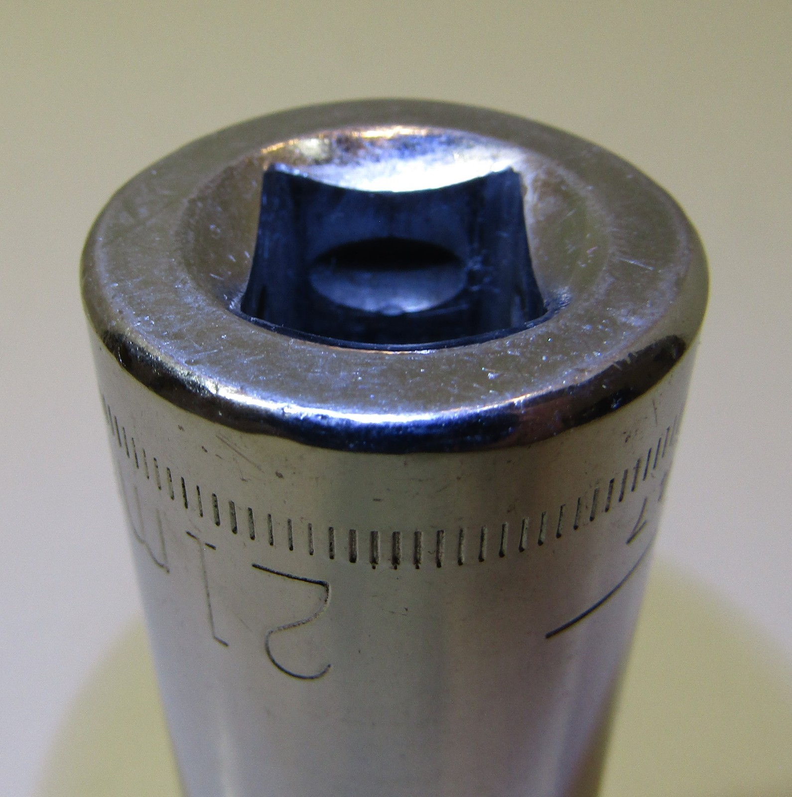 *Craftsman* 21mm 12 Point 1/2″ Drive Deep Chrome Socket 44447 Inverted G1 U.S.A.