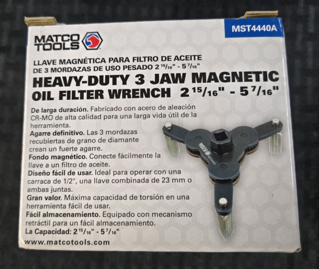 Matco Tools MST4440A Heavy Duty 3-Leg Filter Wrench Oil Filters 2-15/16″-5-7/16″