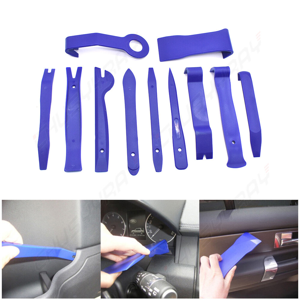 11pcs NEW Plastic Panel Removal Open Pry Tools Kit Car Auto Dash Door Radio Trim