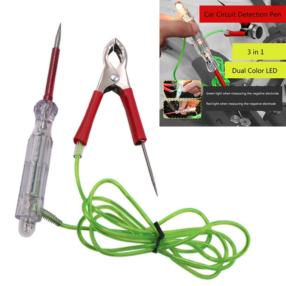 Cable Circuit Tester For 6V 12V 24V DC Voltage Probe Light Tool Auto Fuse Test