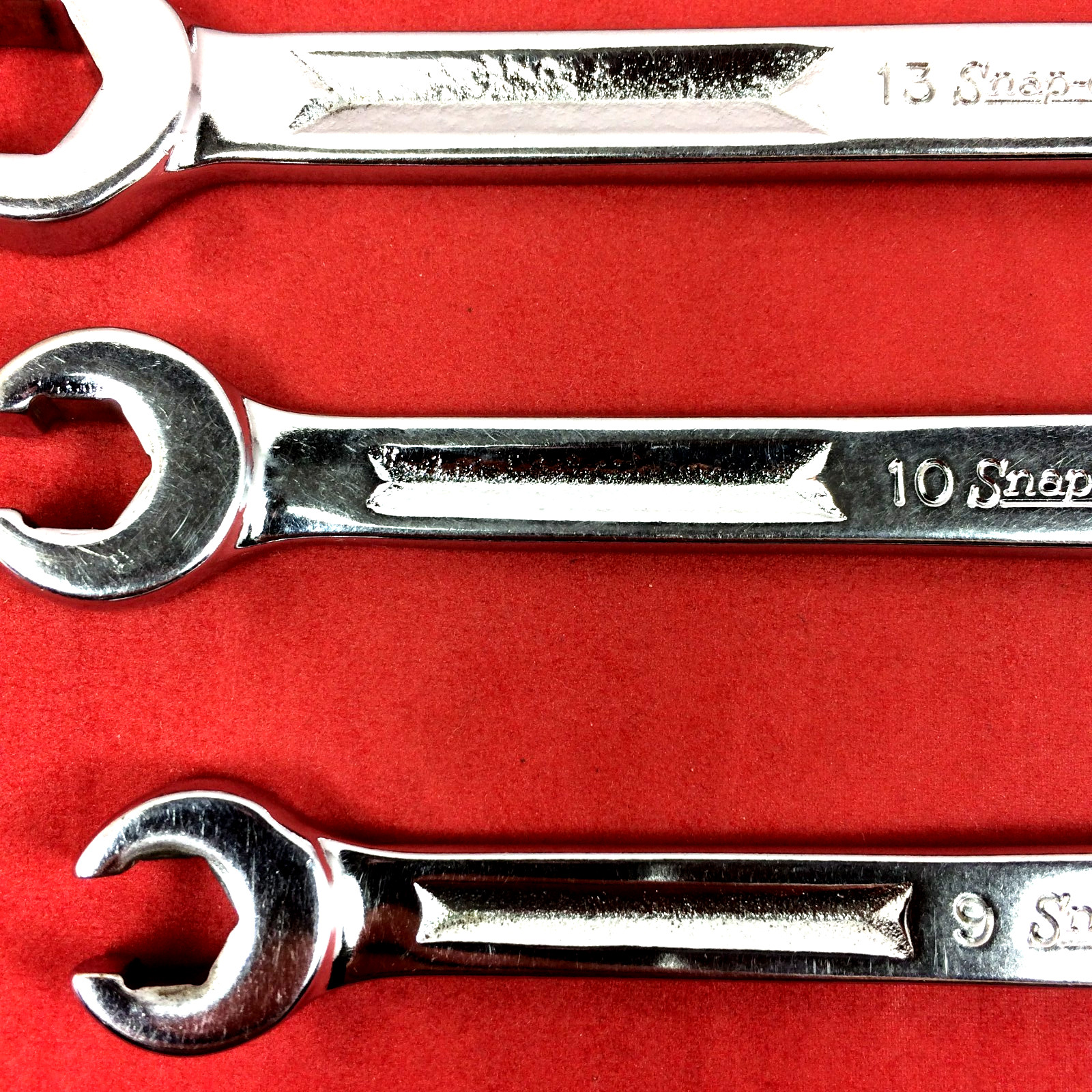 Snap-on 9mm-21mm RXM605 Metric Double End Flare Nut Line Wrench Set