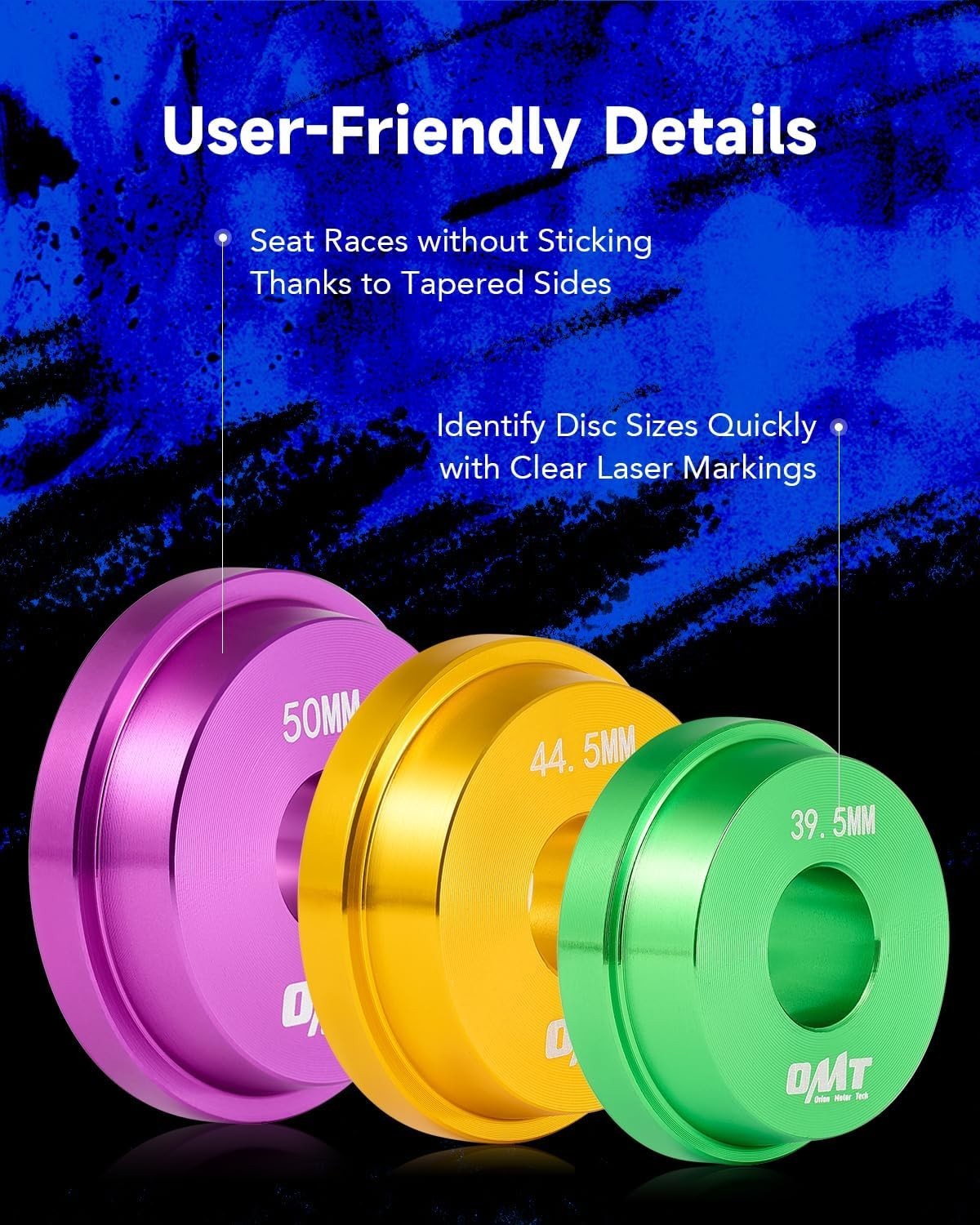 Versatile Bearing Driver Kit with Non-Slip Grip and Easy Identification