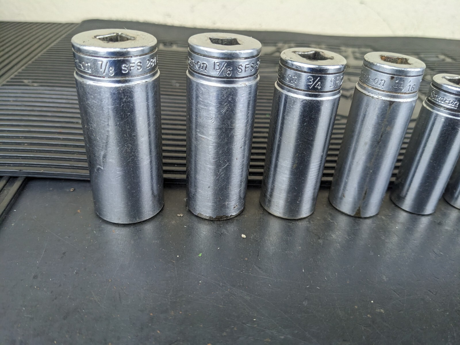 #bg232 Snap on Tools 211SFSY 3/8″ Drive Deep Chrome Socket Set Socket Set