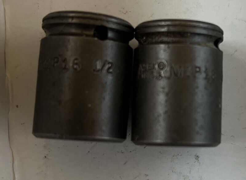 Lot Of 2: Apex M1P16 1/2″ Shallow Magnetic Socket 6 points Made In USA