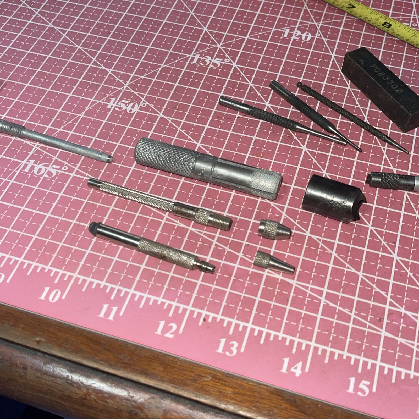 Machinist USA Micro Tool Lot Vintage Knurled MAYHEW General Textron Punch Screw
