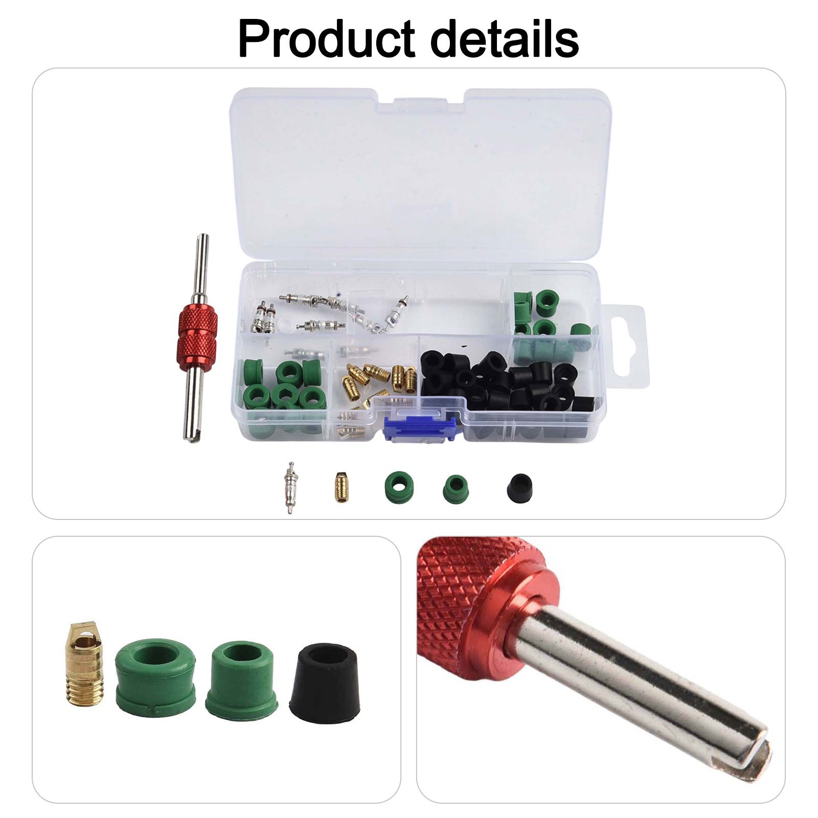 Efficient AC Repair Tool Set 71pcs Including Valve Cores and Accessories