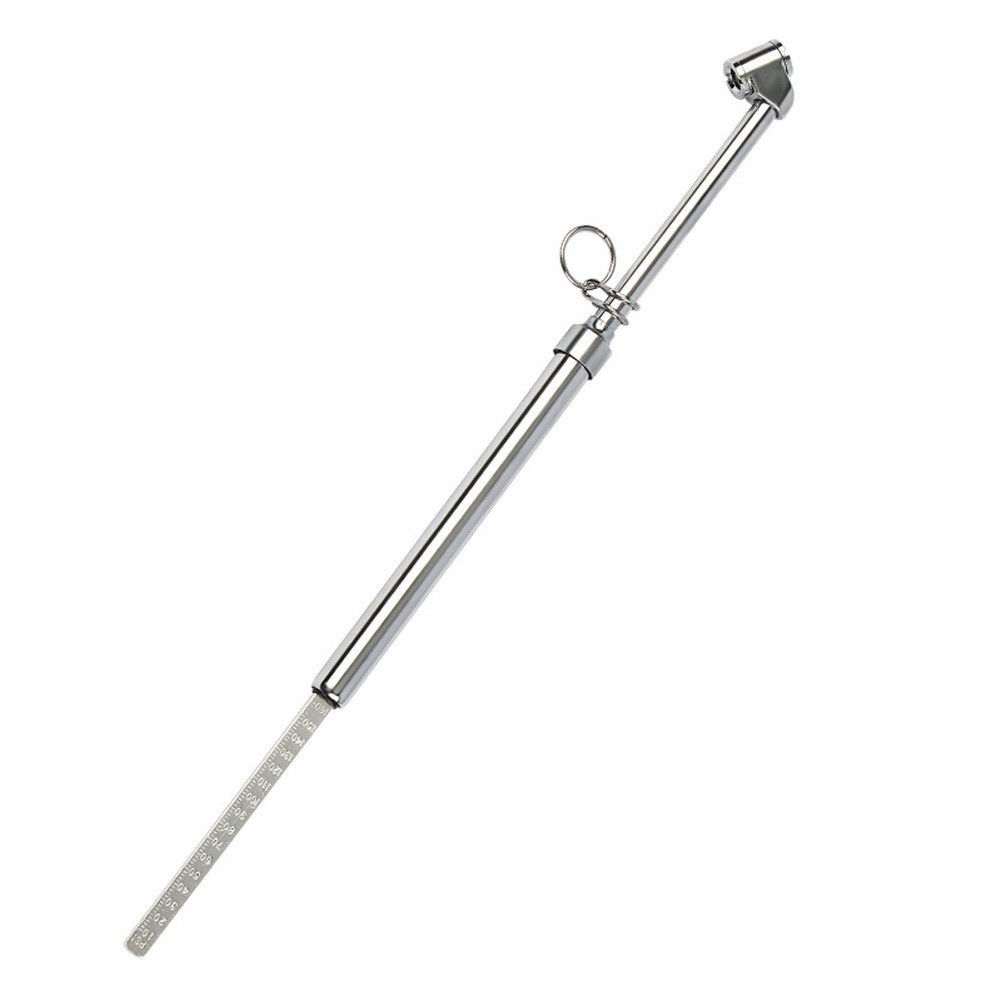 Stainless Steel Dual Head Tire Pressure Gauge 20-220 PSI for Motorcycle