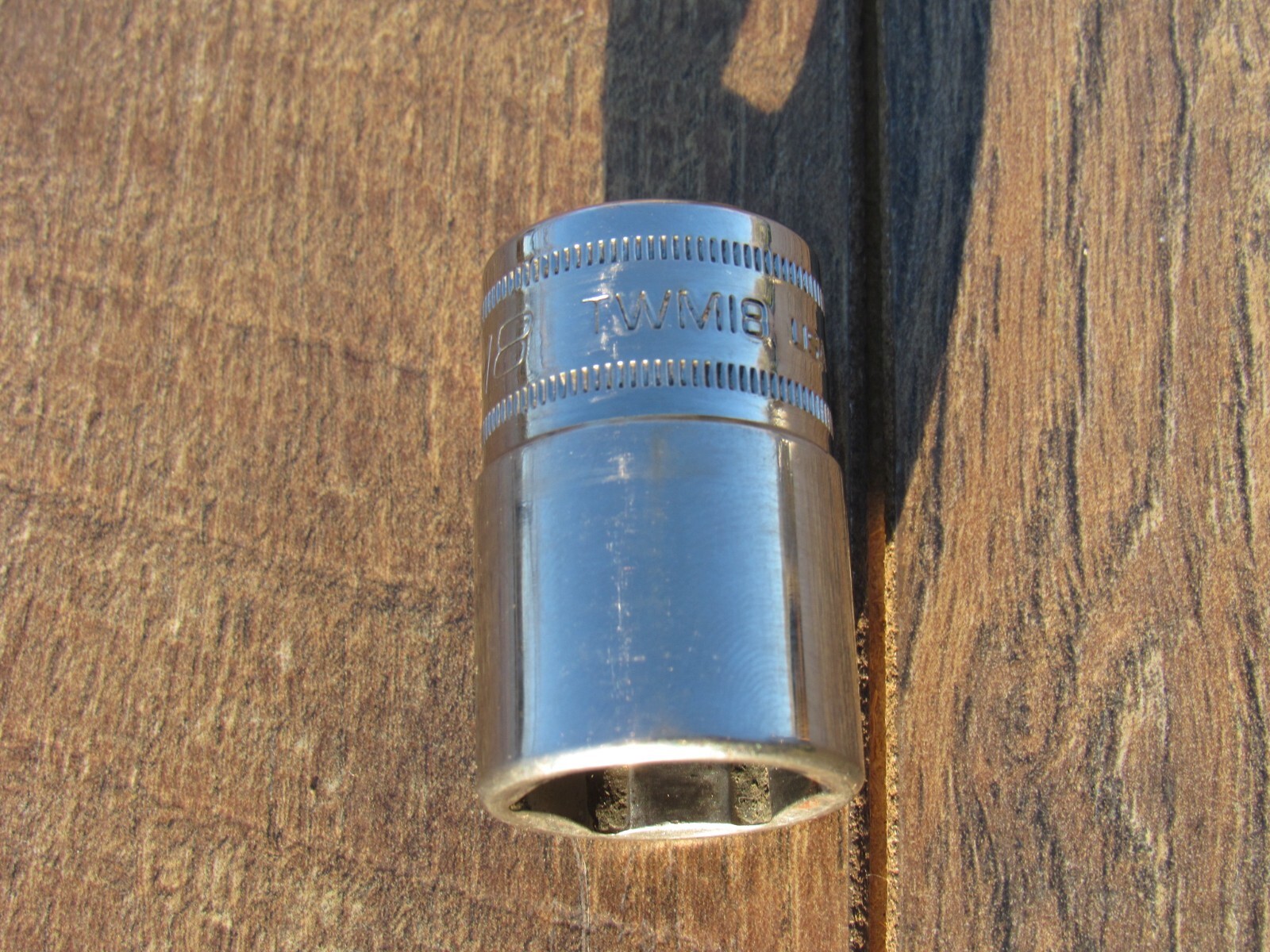 SNAP ON TWM18 18MM 1/2″ DRIVE METRIC 6 POINT CHROME SHALLOW SOCKET TWM 18 18 MM