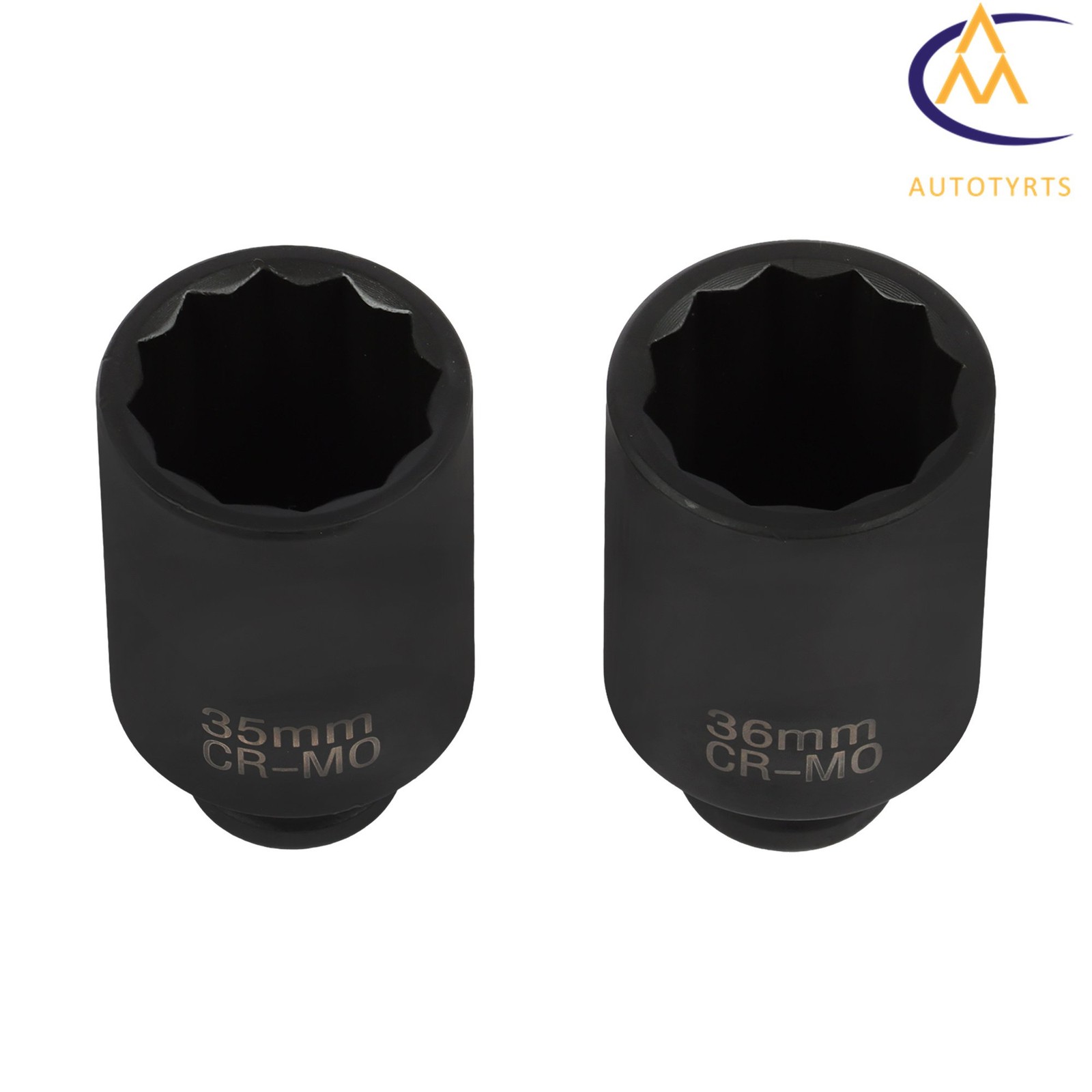 8PCS 1/2″ Drive Deep Spindle Axle Nut Impact Socket Set 12 Point 29-39mm