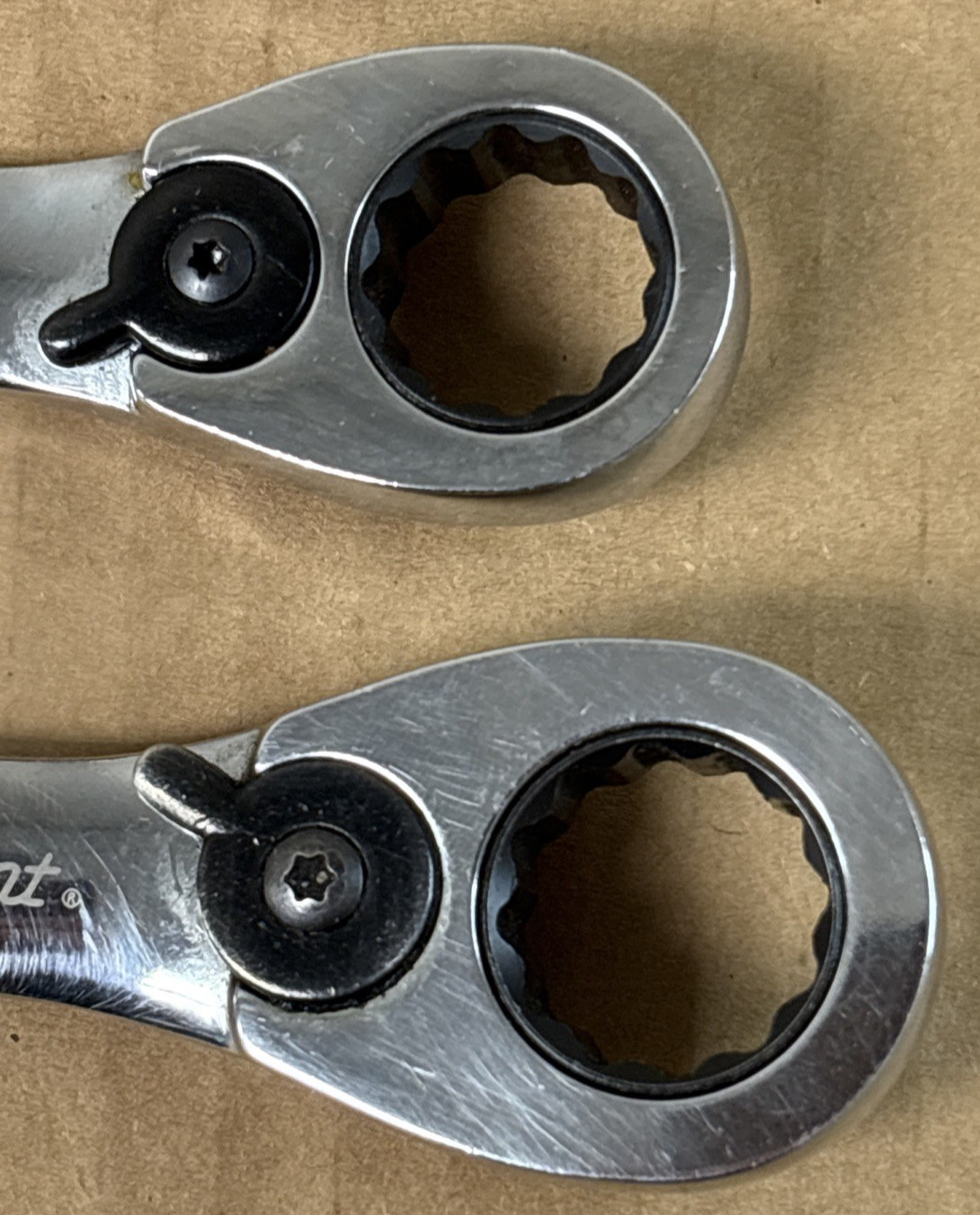 Blue Point Tools Reversible Short Stubby Ratcheting Combination Wrench Set of 7