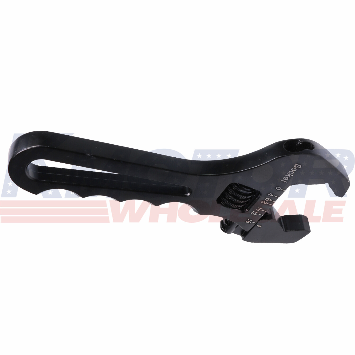 Adjustable Wrench Aluminum Tool Spanner Black 3AN-16AN For Hose End Fitting