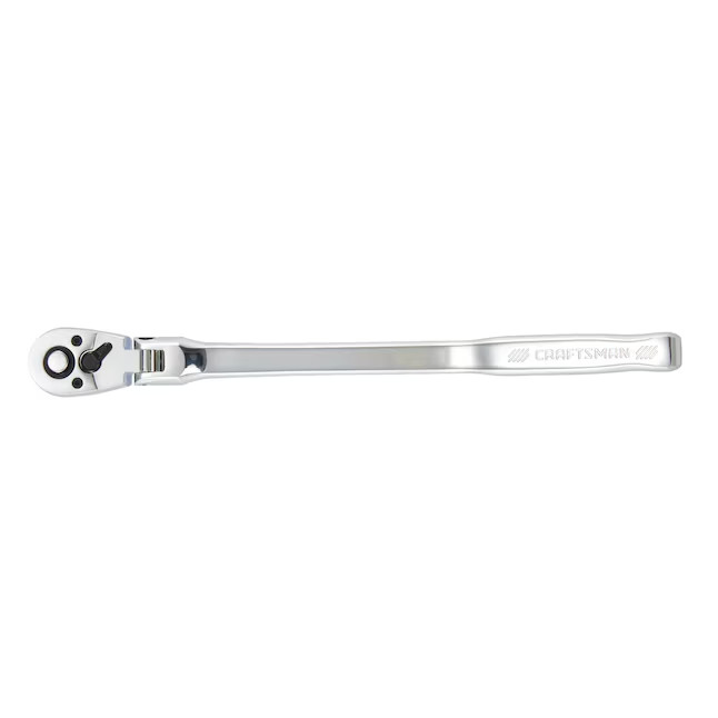 CRAFTSMAN 72 -Tooth 3/8-in Drive Chrome Handle Flexible Head Ratchet (CMMT99439)