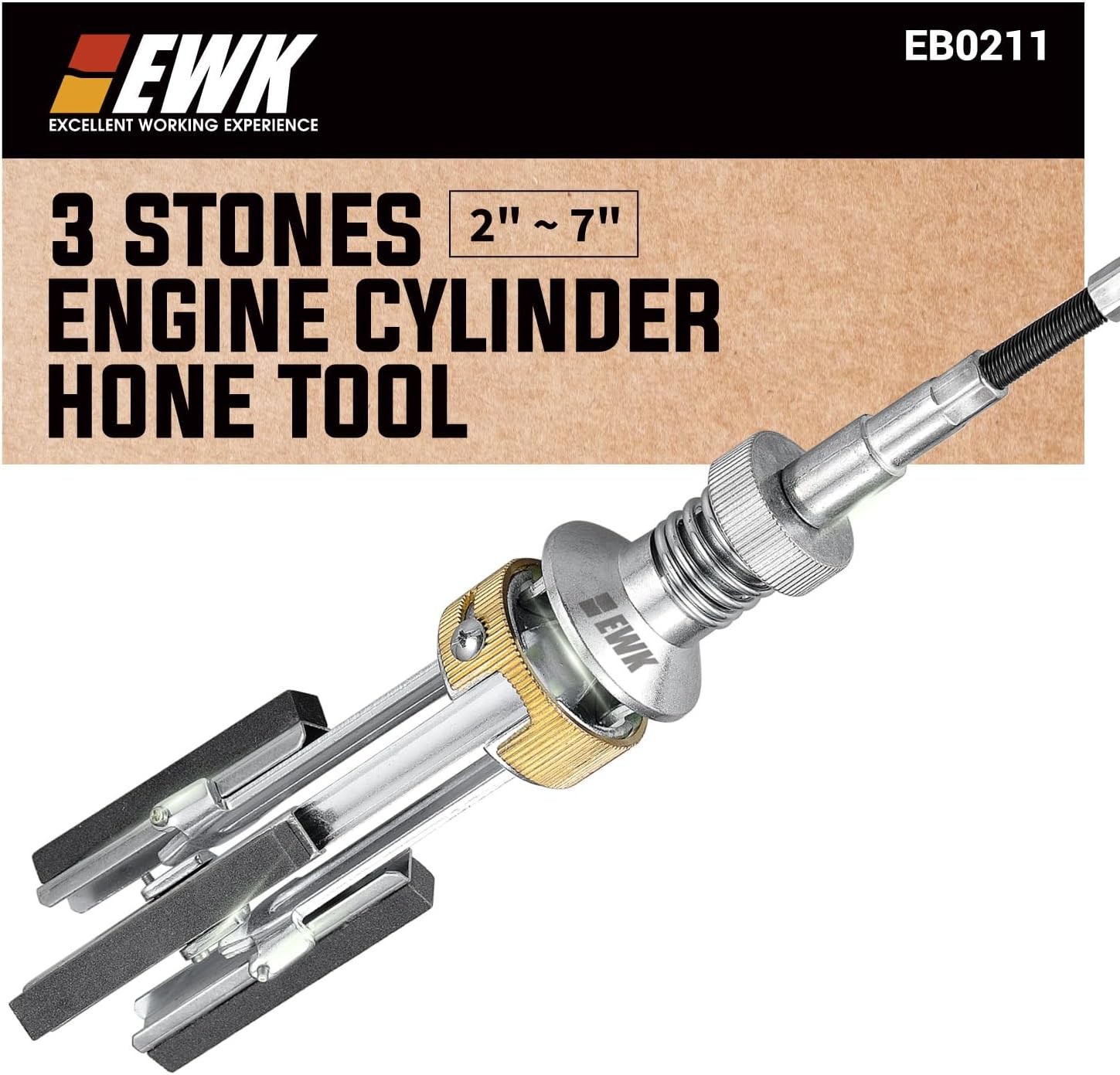 Professional Cylinder Honing Tool – 2″ to 7″ Deglazer for Gas & Diesel Engines