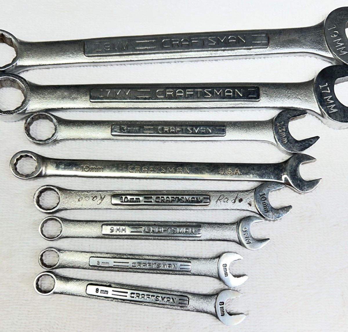 Craftsman Combo V series Wrenches Metric Lot of 8 USA made