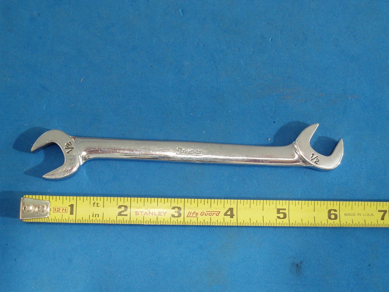 SNAP-ON VS16 1/2″ 4-WAY ANGLE HEAD OPEN END WRENCH MADE IN USA FREE SHIPPING