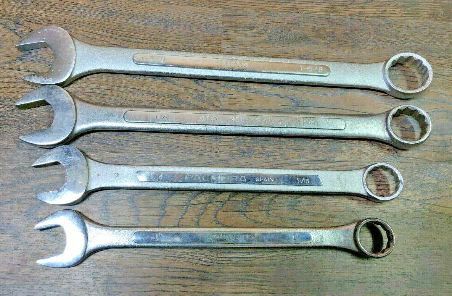 Jumbo Combination Wrenches Titan ITC Palmera Trademaster 1in to 1-3/8 inches