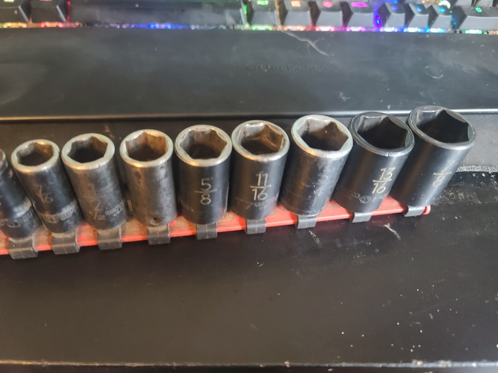 Matco Tools 12pc Semi Deep Metric Socket Set 3/8 Drive 8-19 NOT ADV and SAE Set
