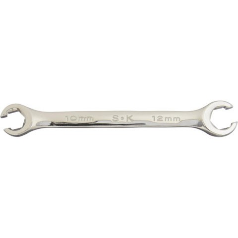 SK Tools Regular Flare Nut Wrench, 10 X 12Mm, Full Polished Finish (8810)