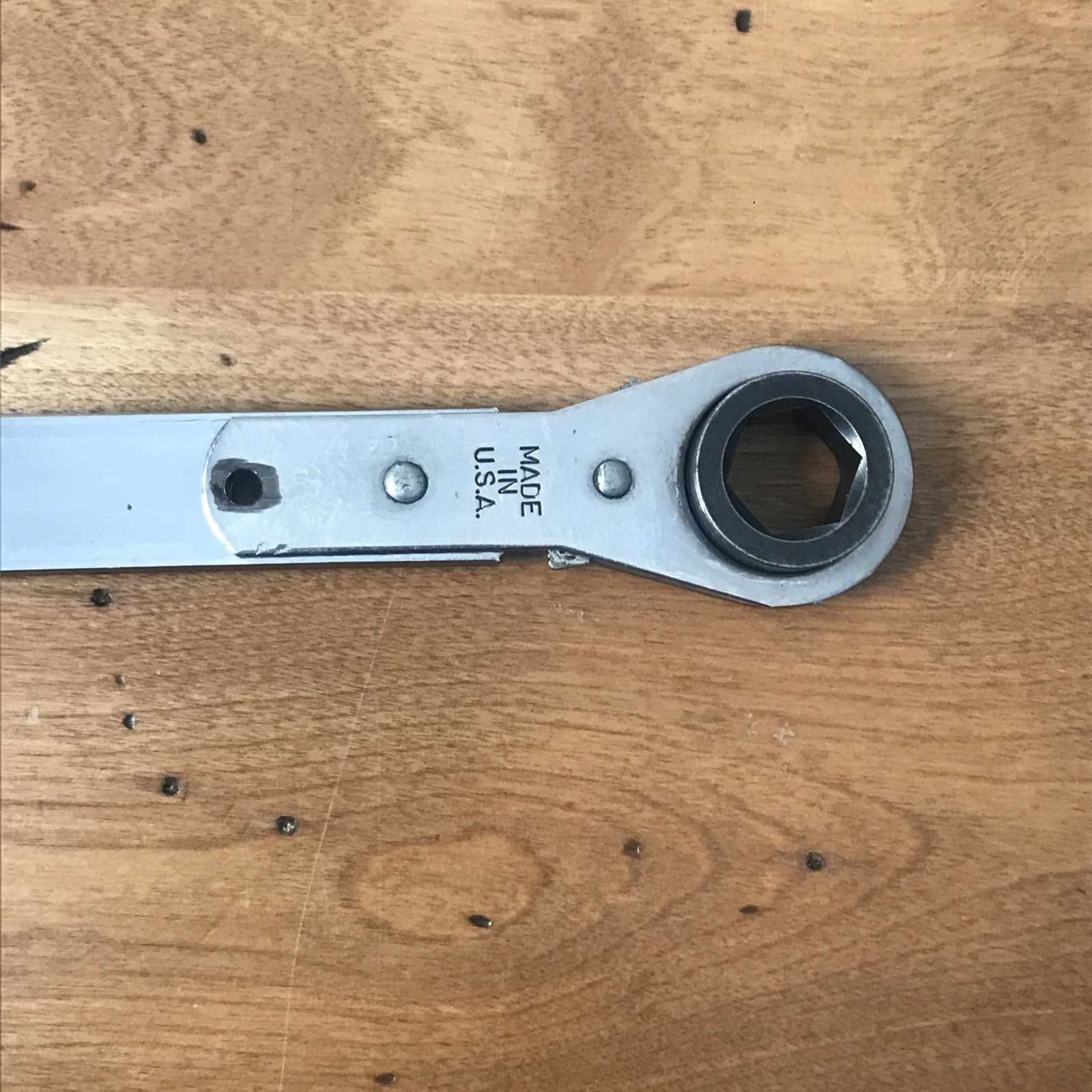 Blue Point Double Hex Ya9350-1 15mm Ratcheting Serpentine Belt Wrench USA