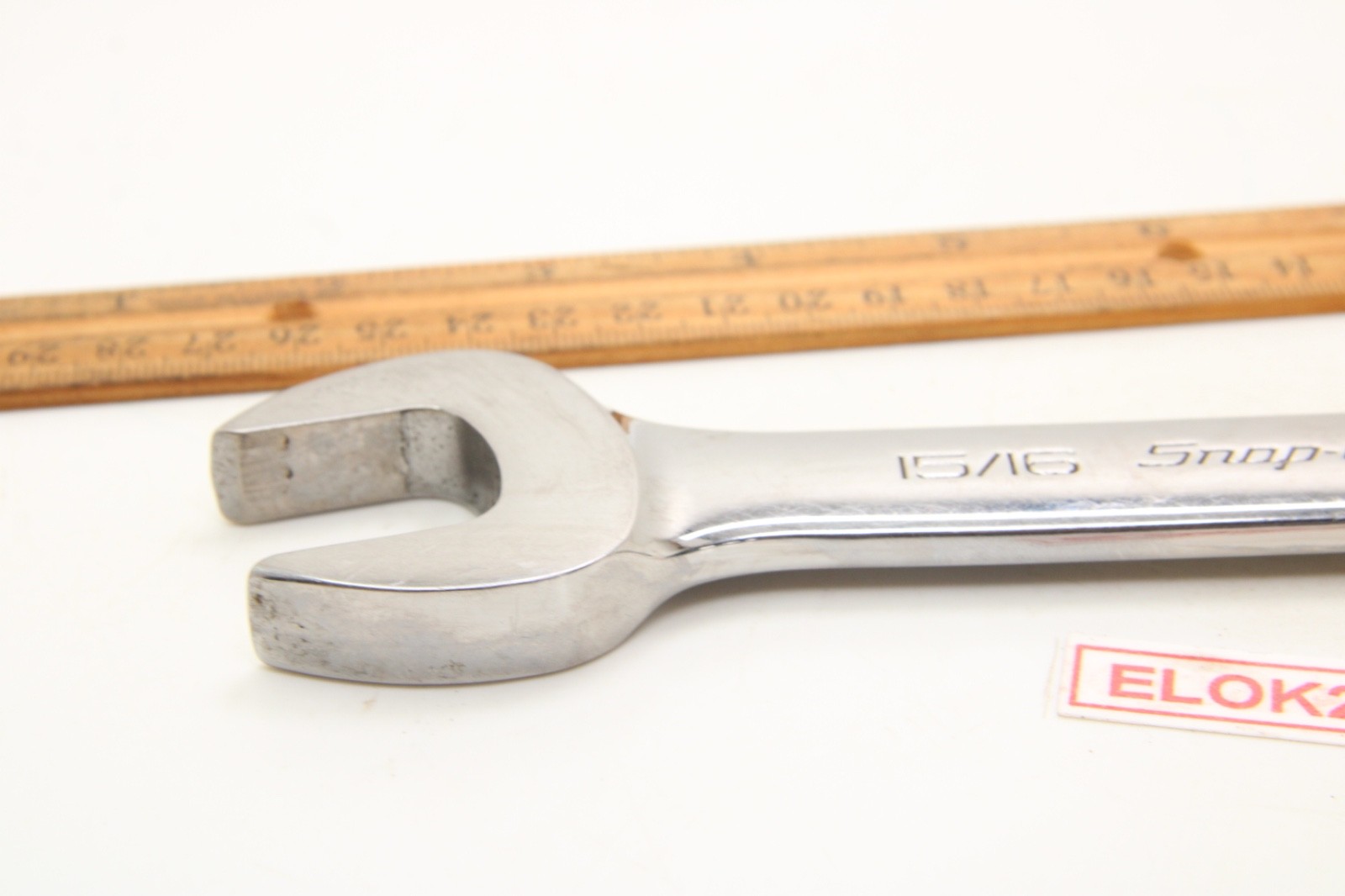 Snap-On OEX300B 15/16″ 12 Point SAE Chrome Stubby Combination Wrench USA