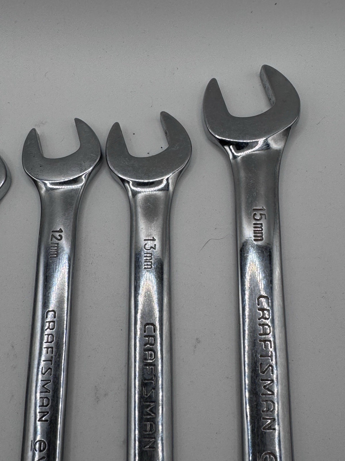 Craftsman Evolv Metric Combination Wrench Lot 10 11 12 13 15mm 5 Pc Set