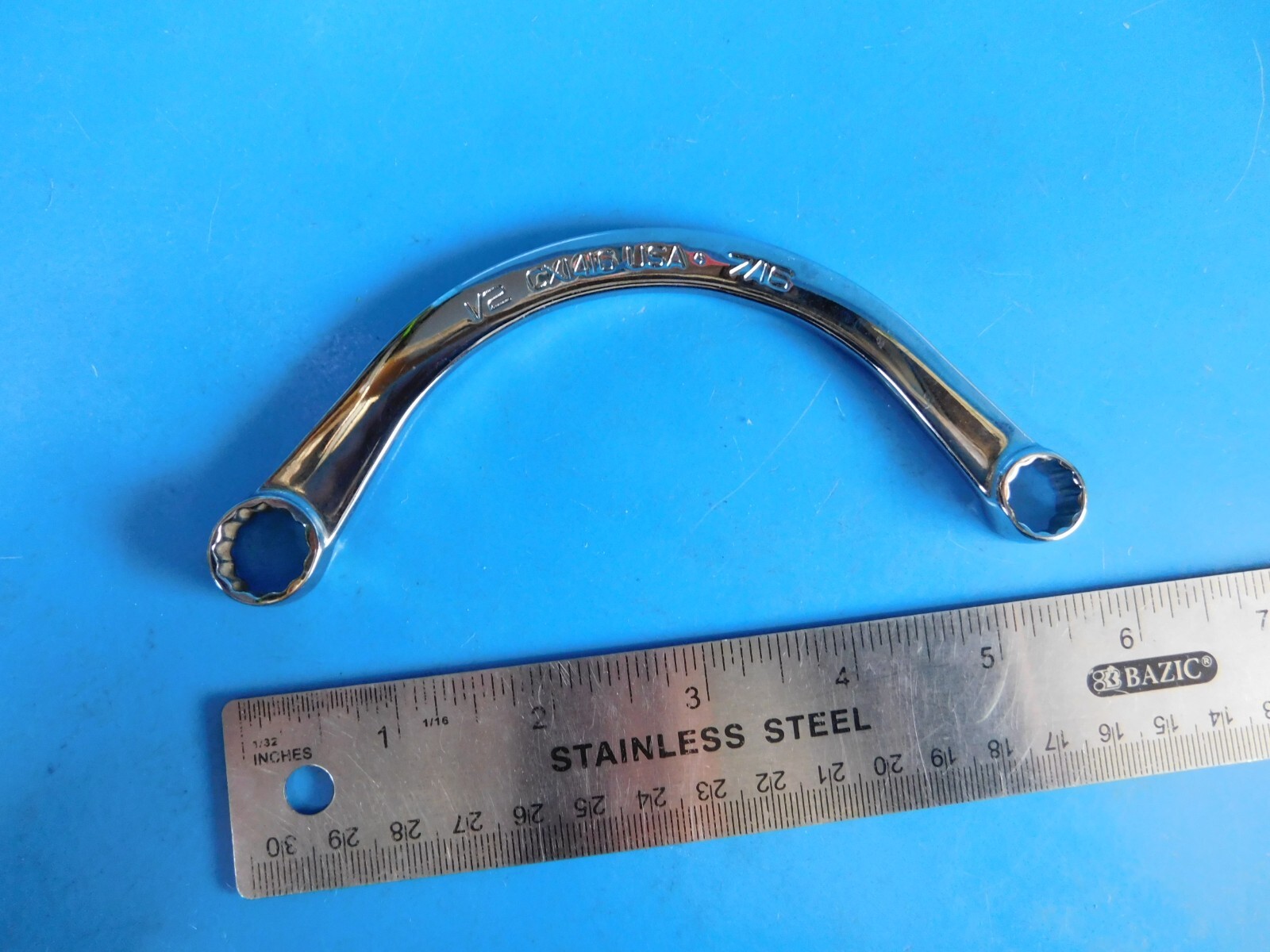 USED, SNAP ON TOOLS » 7/16 IN. X 1/2 IN. » HALF MOON WRENCH, PART #CX1416