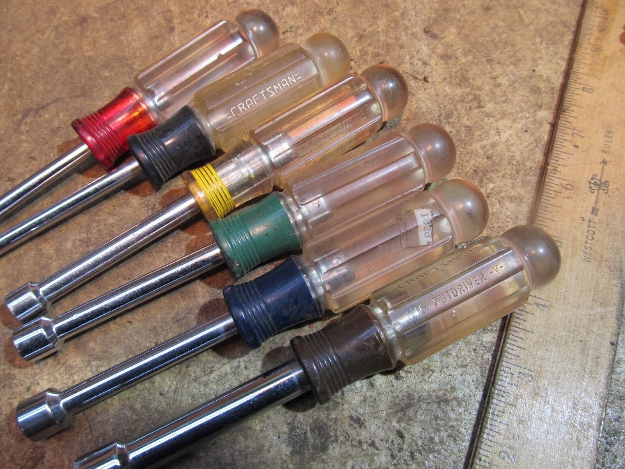 Craftsman SAE Nut Driver Set 6 Piece 3/16″-7/16″ missing 9/32″
