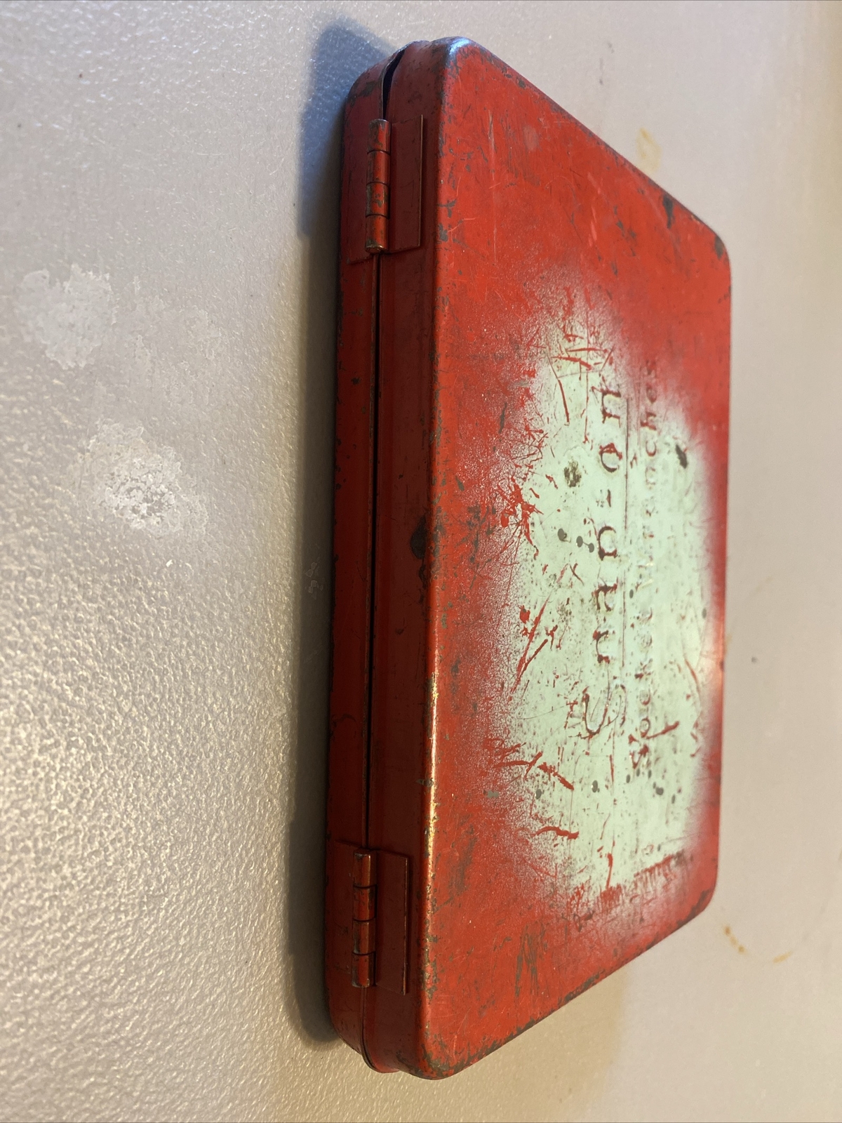 Snap-on#KRA275-Small, 8”x5-1/2×1”-Metal Tool Box (Box Only No Tools)-USA-Vintage