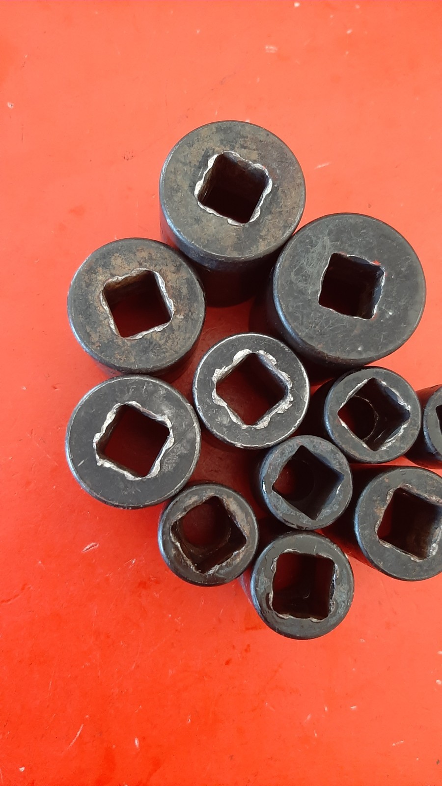 Snap-On 1/2″ Drive 11 pc 6 Point SAE Shallow Impact Socket Set Im120-320 3/8″-1″