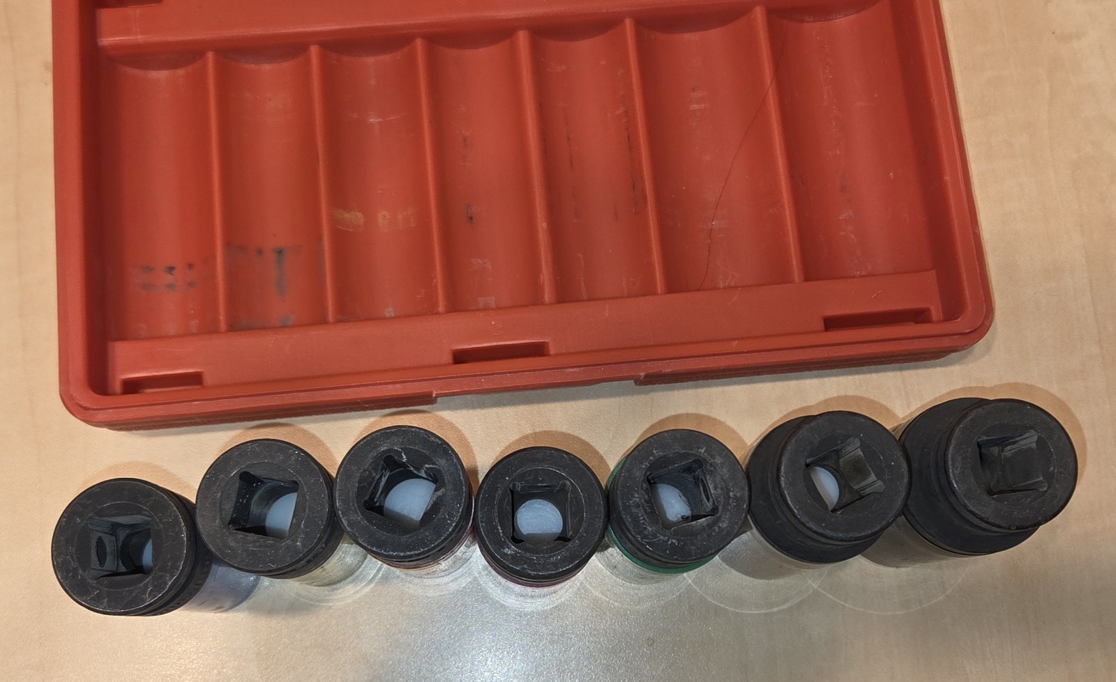 7 Pc Lug Nut Impact Socket Set with Protector Sleeves 1/2” Drive – Custom Wheels