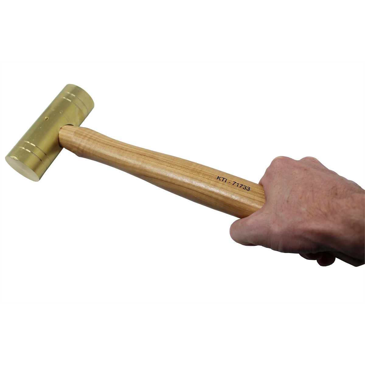 K-Tool 71733 32 oz. Brass Hammers w/ Hickory Handles, 1-1/2″ Head Diameter