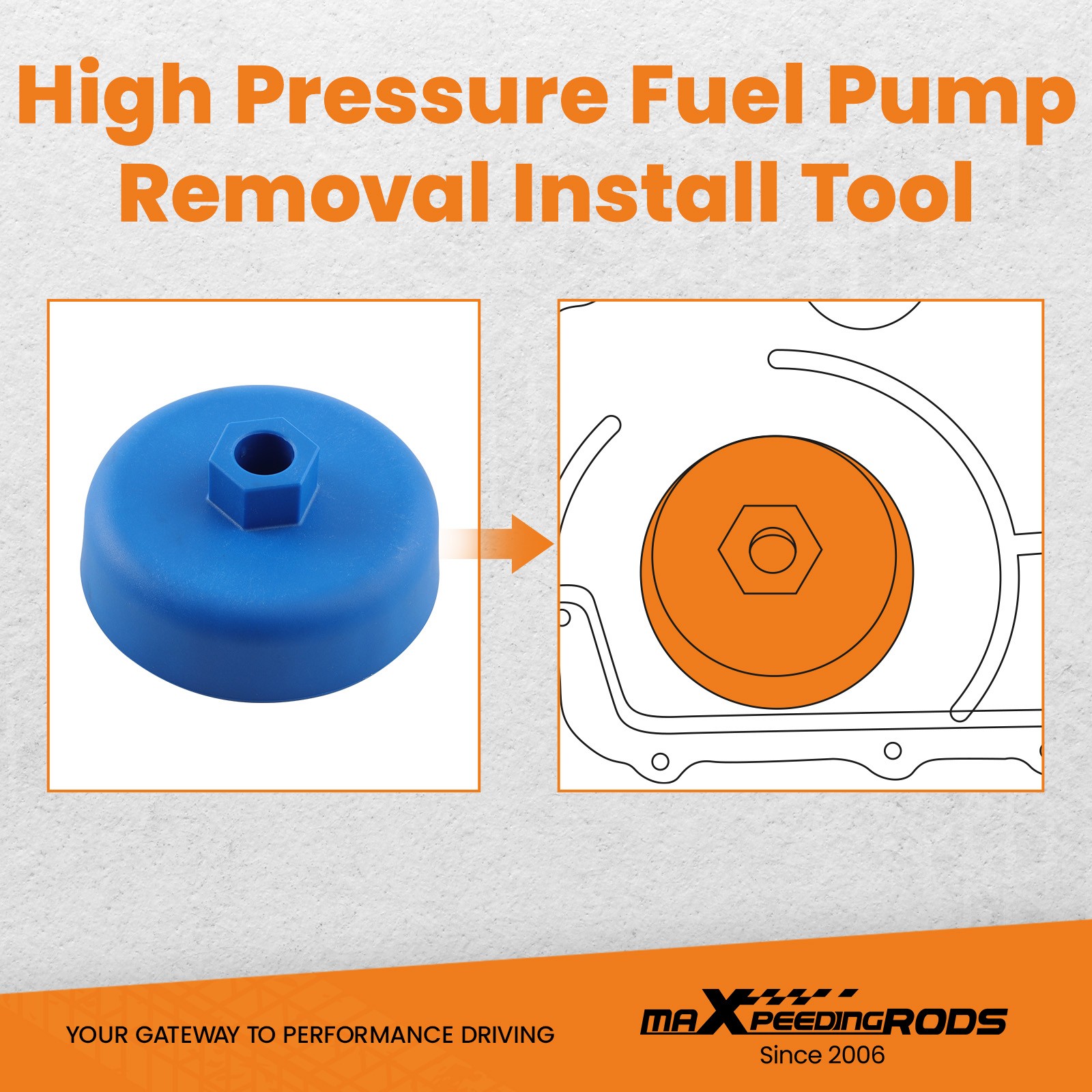 High Pressure Fuel Pump Removal Install Tool for Jaguar X-Type 2001-2010 303-249
