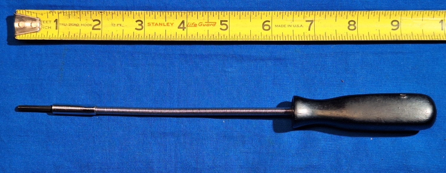 Old Logo Snap-On MD18 1/8″ Hex head Flexible Shaft Distributor Carb Adjuster
