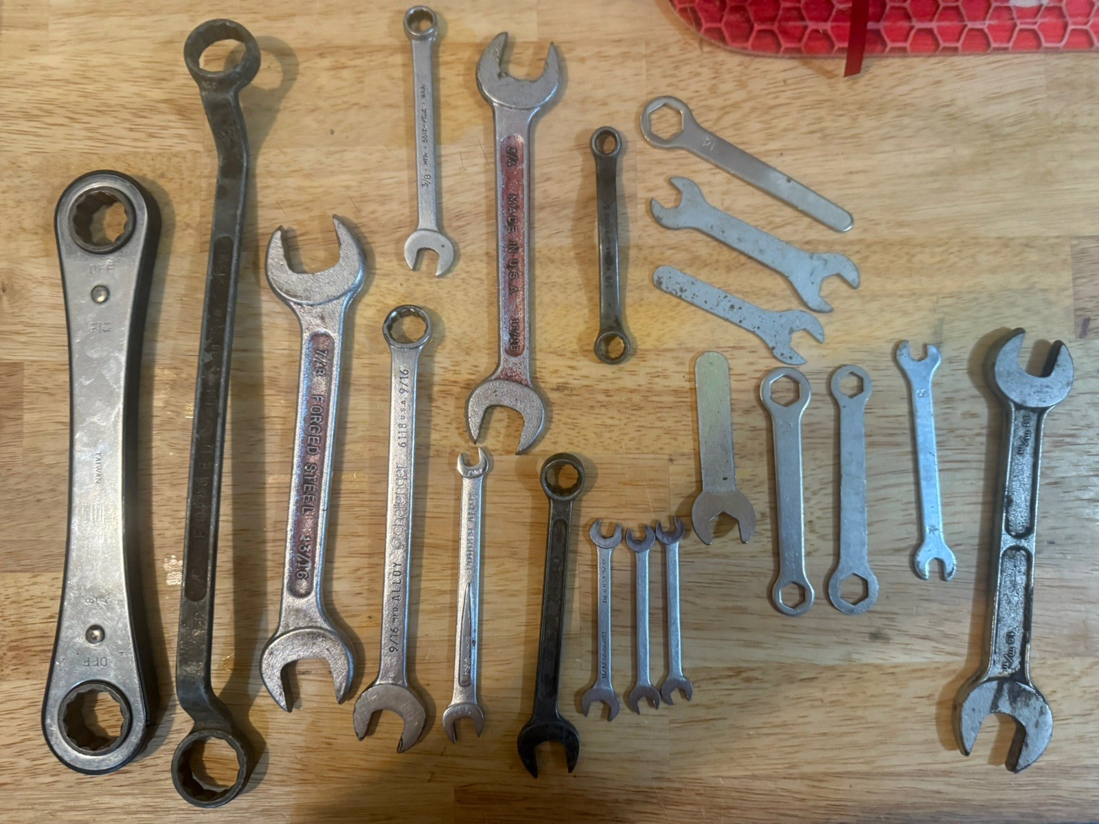 Lot Mixed USED wrenches- 20 total both metric and standard