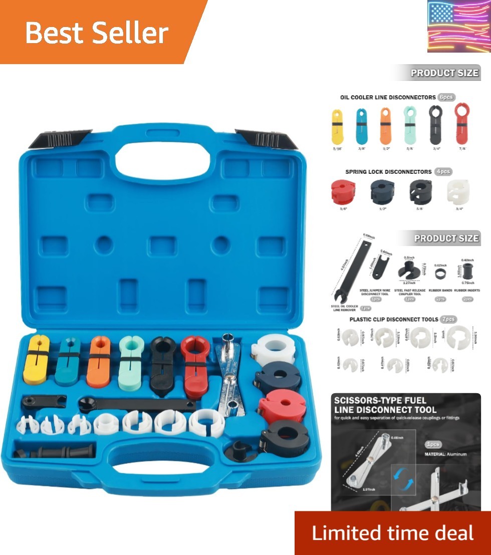 25PCS Set,Multiple Types Fuel Line Removal Tool Kit for Automotive Lines Quic…