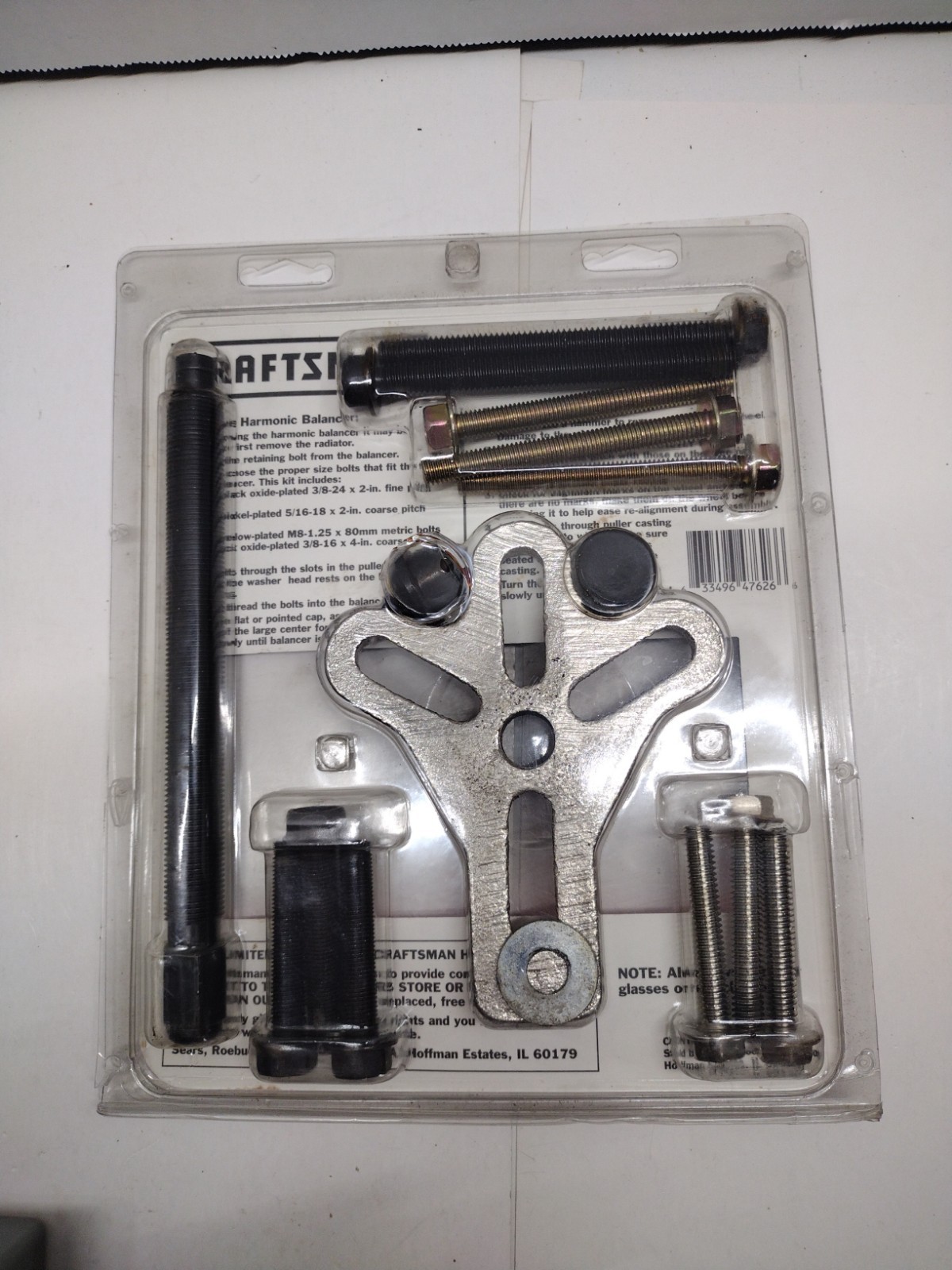 Craftsman No. 9 47626 Harmonic Balancer – Steering Wheel Puller – U.S.A. made