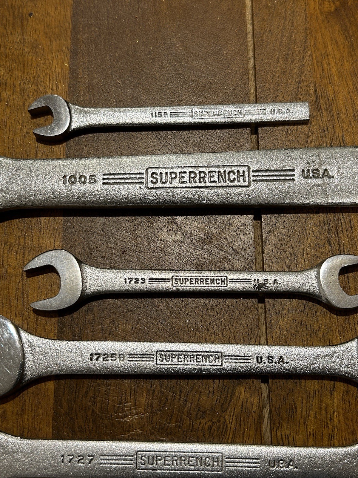 Rare Vintage J.H. Williams Wrench Set SUPERRENCH 9 Pcs. USA