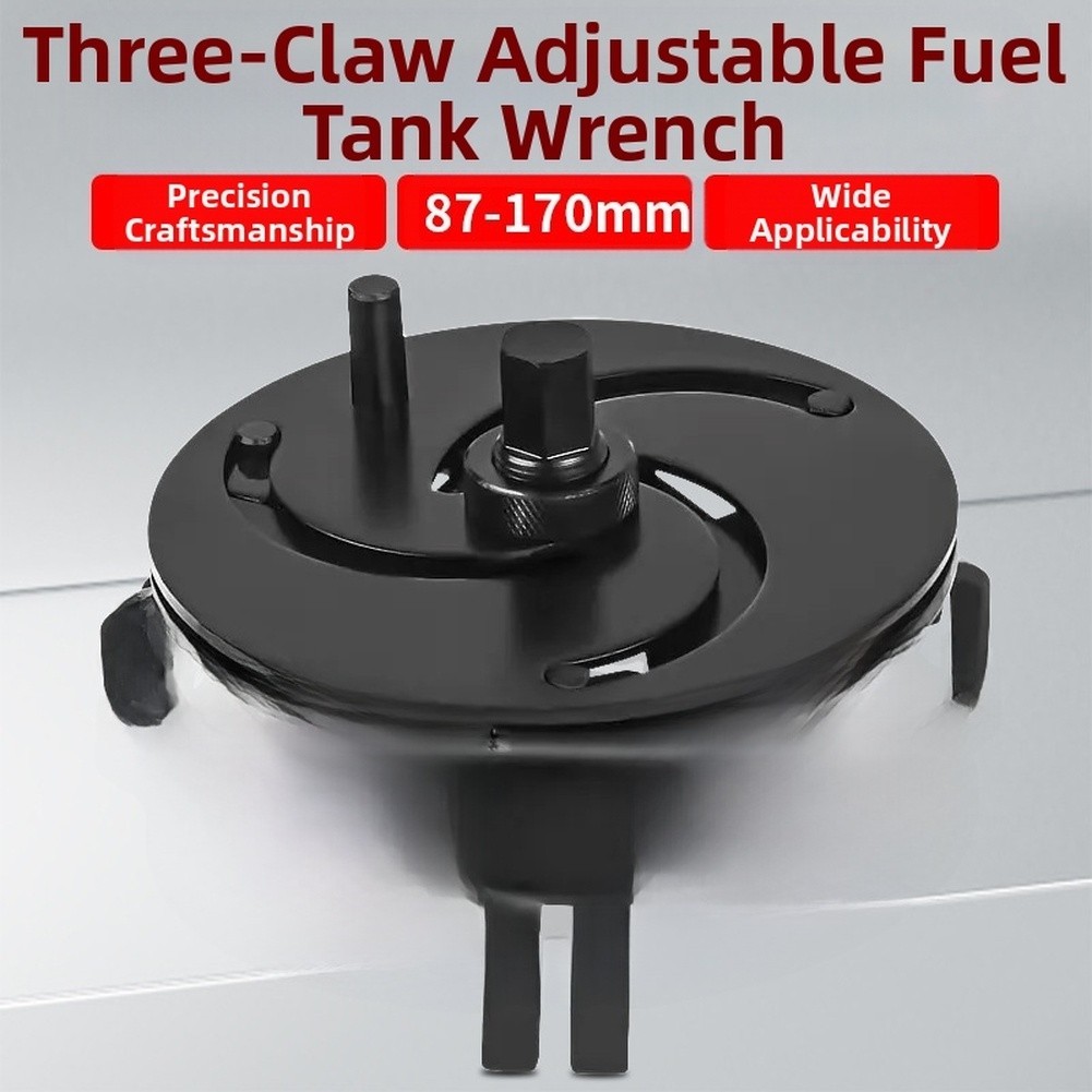 Adjustable Car Fuel Tank Cover Wrench 87 to 170mm Compact Portable Tool