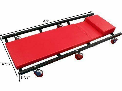 40 Adjustable Mechanic Creeper Rolling Seat Garage Shop Work Repair Roller Chiar