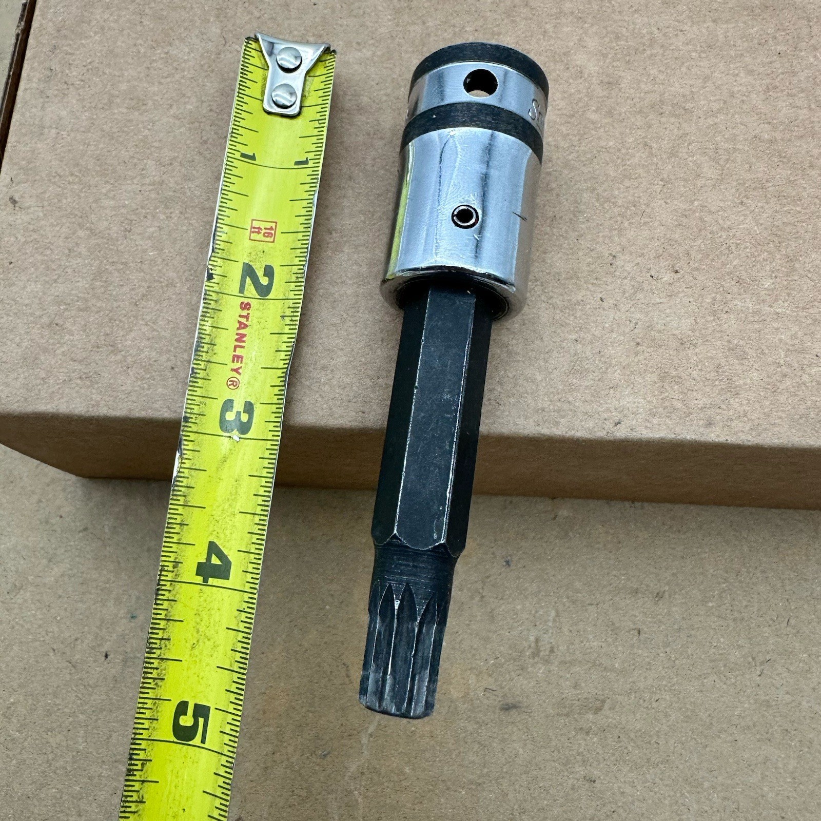 Vtg SNAP-ON Tools USA ~ 1/2″ Drive STSM12A 12mm Triple Square Bit Socket