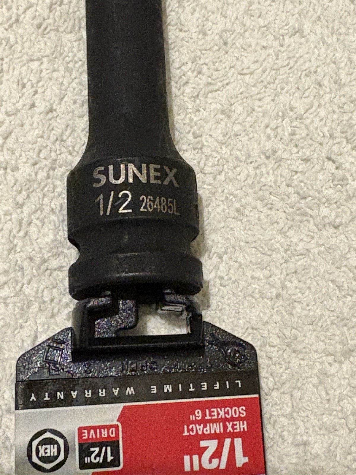 Sunex 26485L, 1/2″ Drive, 1/2″ Hex Bit Impact Socket – NEW