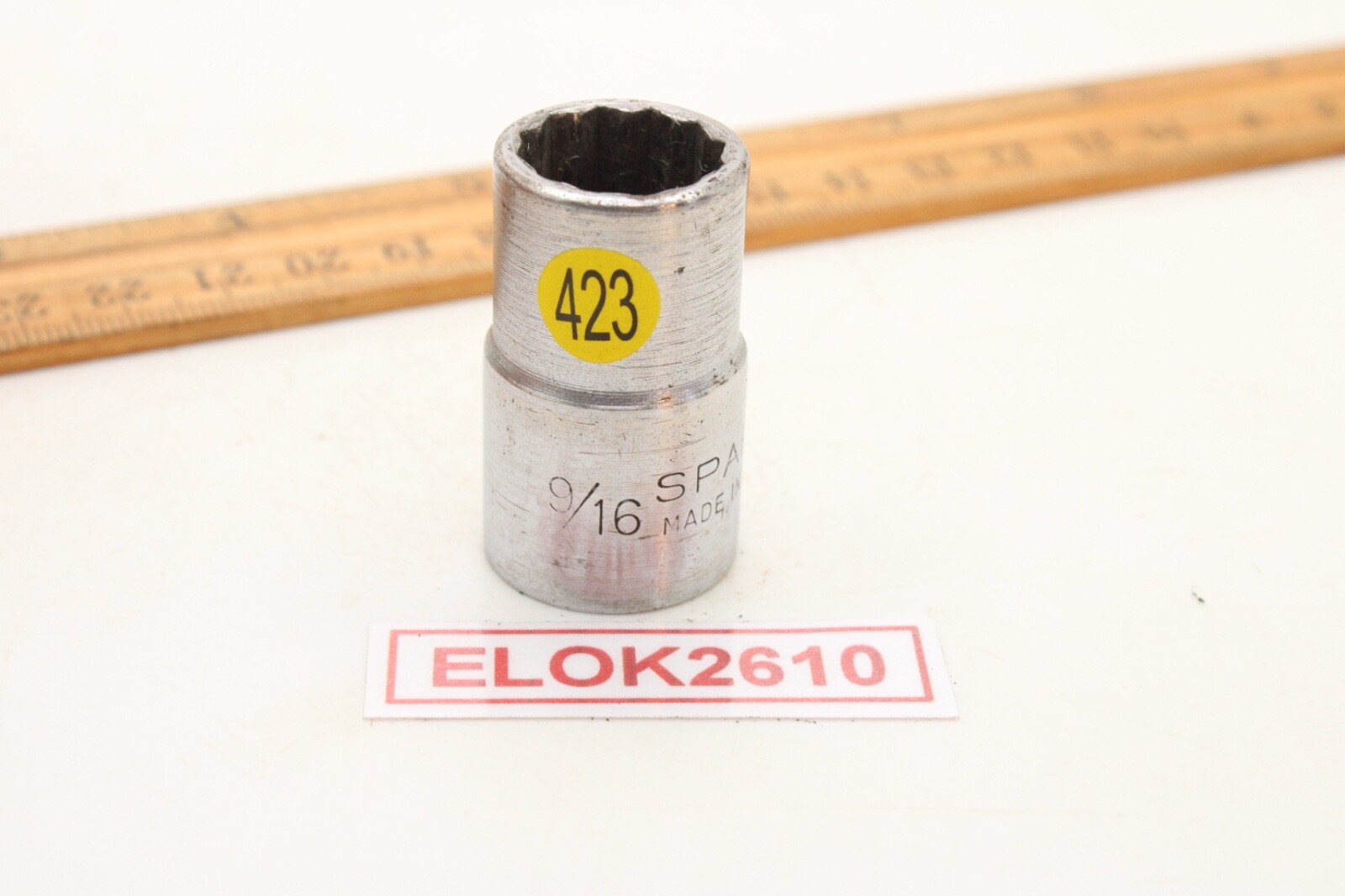 Sparta CT-1218 9/16″ 1/2″ Drive 12 Point SAE Chrome Socket USA